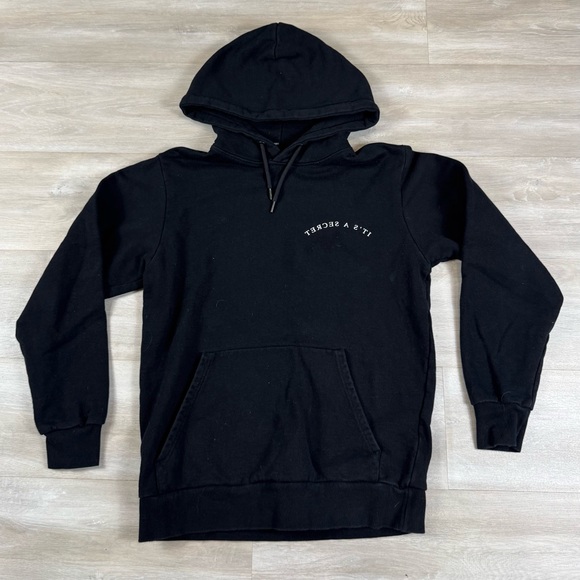 Trapstar "It's a Secret" Pullover Hoodie Streetwear Jay Z Black Men's Size M - Picture 2 of 5